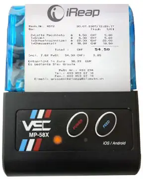 Print Struk Penjualan dari Mini Printer Bluetooth VSC MP58X