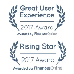 Great user experience award 2017 by finances online for the iREAP android cashier application
