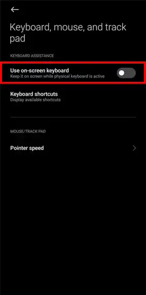 How to show keyboard virtual on smartphone android