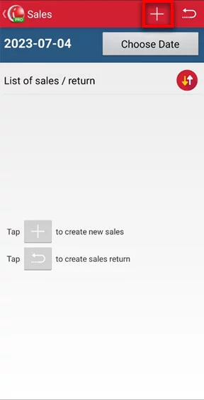Create new sales transaction to redeem point in mobile cashier android iREAP POS PRO
