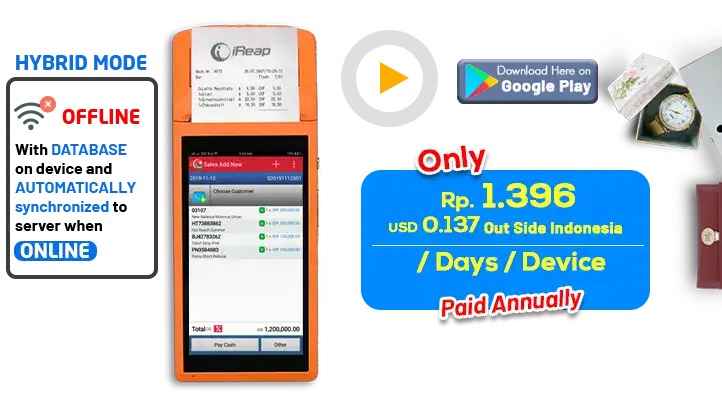 Mobile Cashier Android iREAP POS PRO Multiple Store - Demo