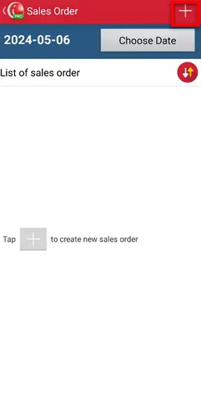 Create new sales order in mobile cashier iREAP PRO