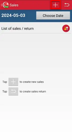 Create sales transaction in mobile cashier iREAP PRO