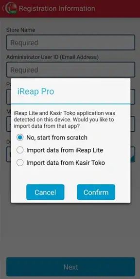 Data migration iREAP POS PRO