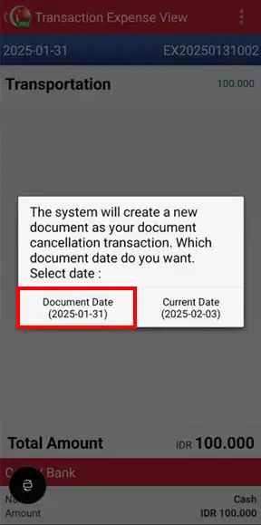 Delete expense transaction previous date aplikasi kasir mobile android iREAP POS PRO