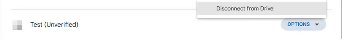 Disconnect old ireap lite account from google drive