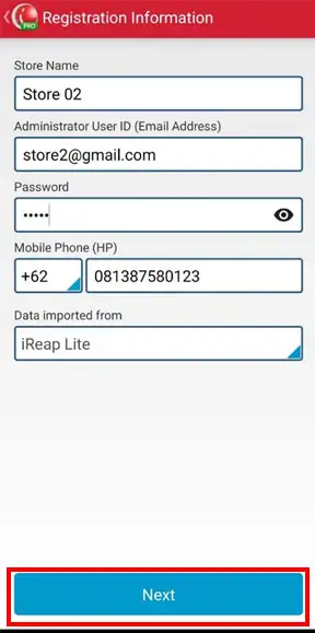 iREAP PRO registration information uses data from iREAP lite
