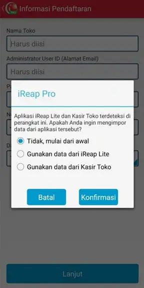 Migrasi data ke iREAP POS PRO