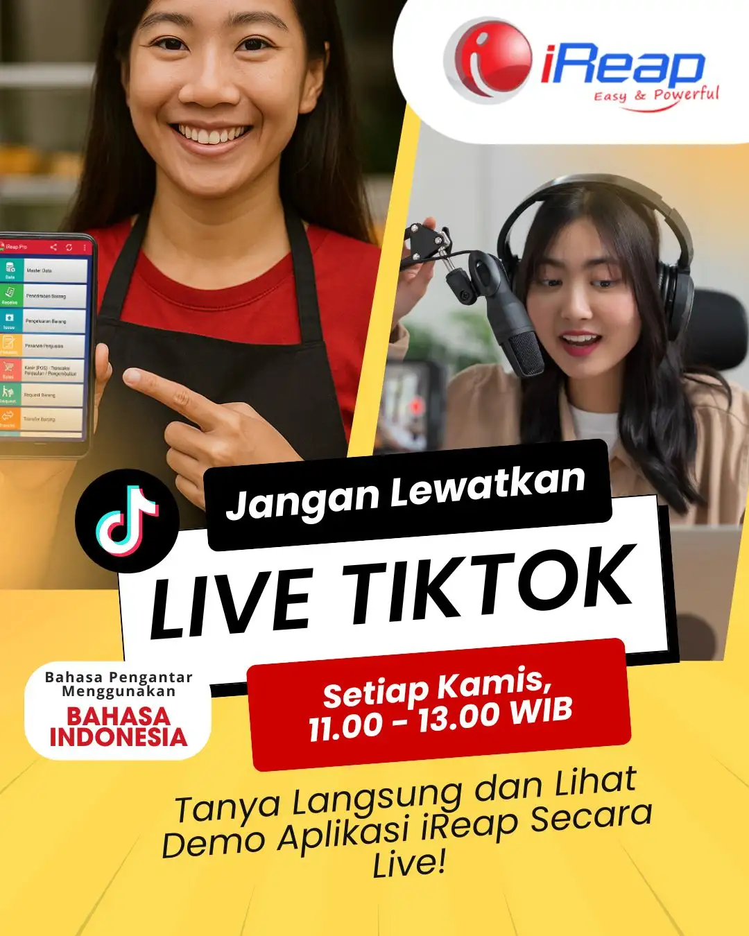 Watch iREAP PRO Live Tiktok Every Thursday