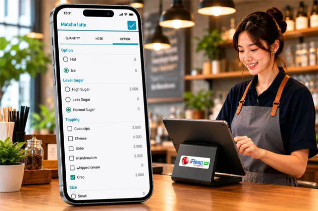 POS Cashier Application with Item Option (Modifier) Feature for Food Stalls, Restaurants, and Cafes