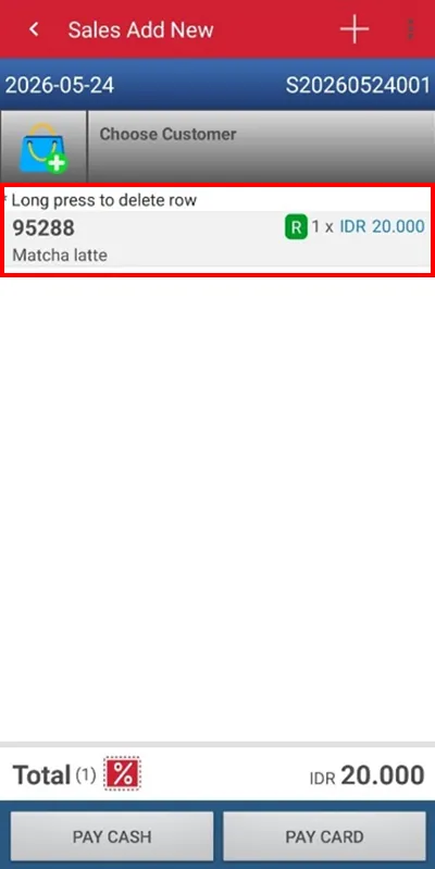 Edit option product iREAP POS Pro mobile