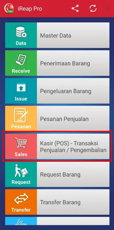 Berhasil perbarui Produk Modifier di iREAP POS Pro via web admin