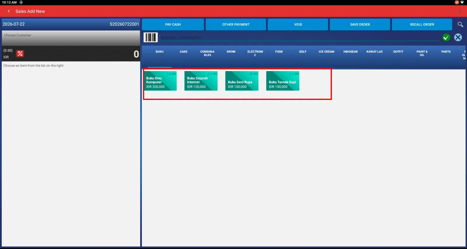 How to create a transaction on the iWARE PXA-38 using iREAP PRO