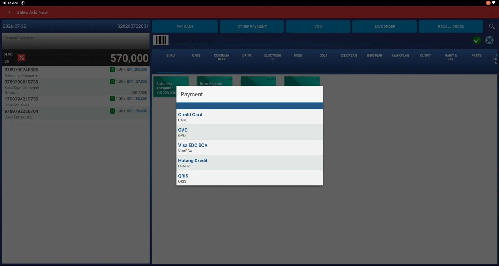 How to create a transaction on the iWARE PXA-38 using iREAP PRO