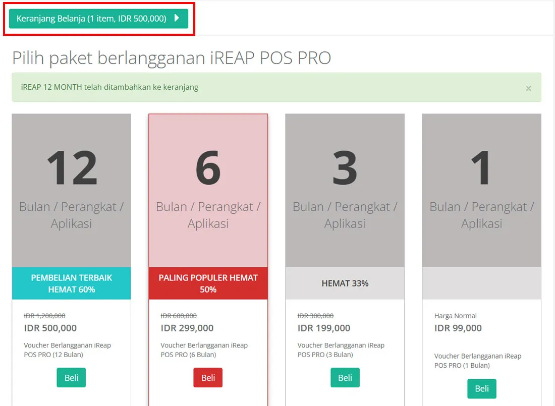 Membeli Voucher iREAP POS Pro