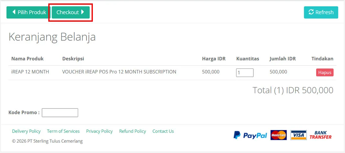 Membeli Voucher iREAP POS Pro