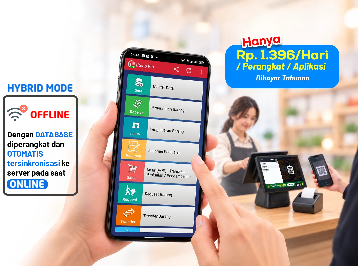 Aplikasi Kasir Gratis iREAP POS PRO Banyak Toko - Demo