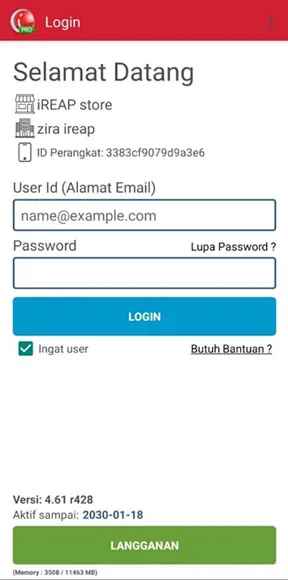Scan the QR Code using the new device in the iREAP POS Pro application