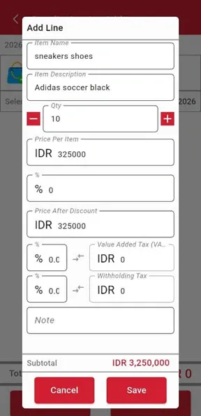 Add information on iREAP Invoice