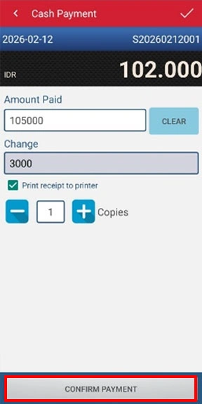 Confirm Payment on iREAP PRO
