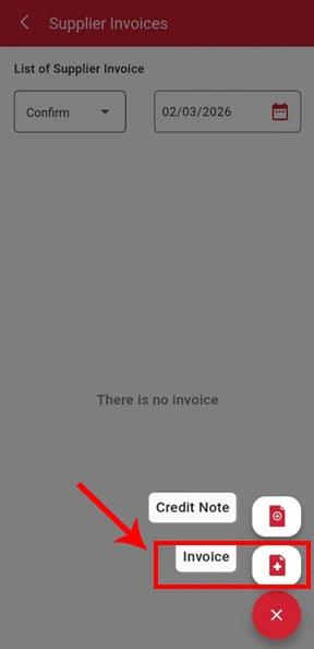 Create new invoice on iREAP Invoice