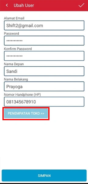 Input data pengguna baru di iREAP PRO