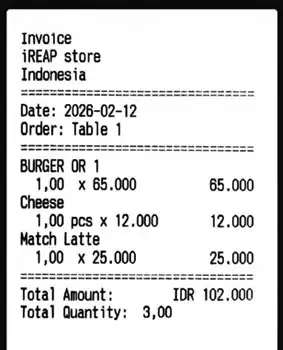 Reconfirm the ordered items