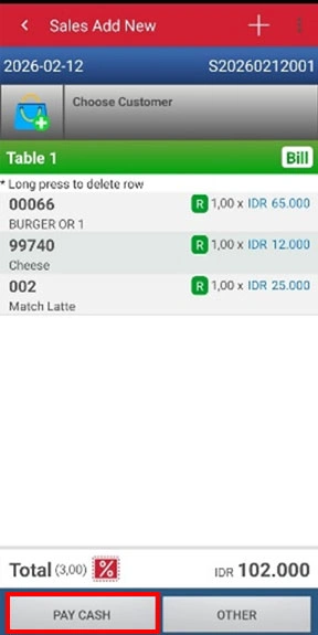 Pay Cash on iREAP PRO