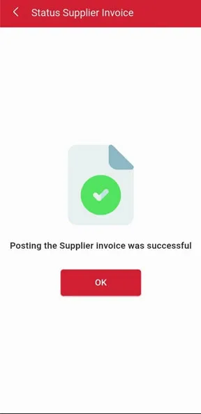 Posting supplier invoice successfully on iREAP Invoice