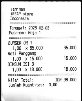 Memastikan kembali item pesanan