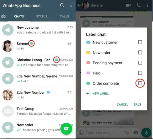 Cara Membuat Label di WhatsApp Bisnis