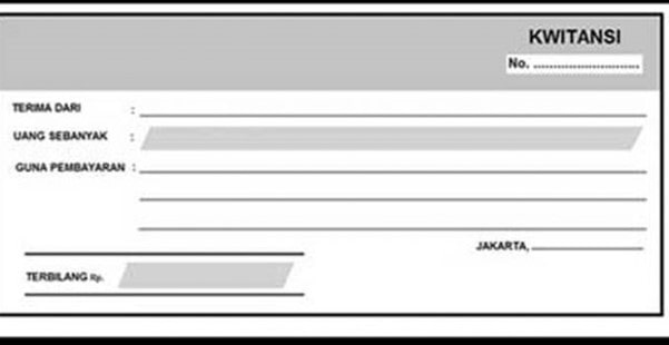 contoh form kwitansi