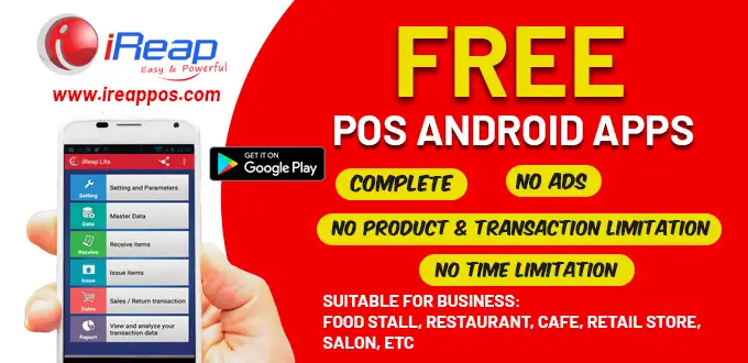 Free Android Apps iREAP POS LITE