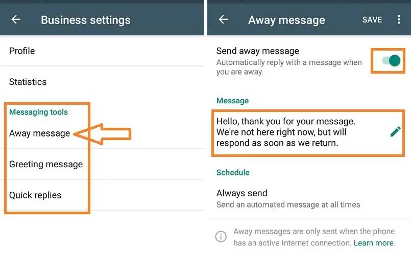 How to Make Automatic Messages on WhatsApp Business