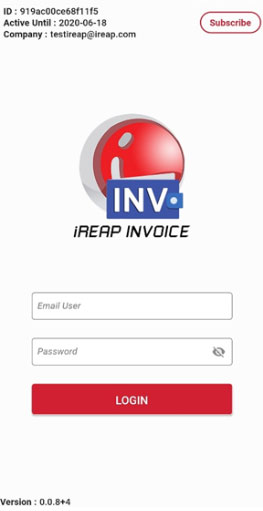 Step 1 Login iREAP invoice - Create New A/R Invoice in iReap Invoice