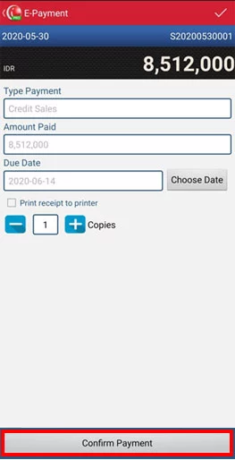Select Confirm Payment if you want to finish it