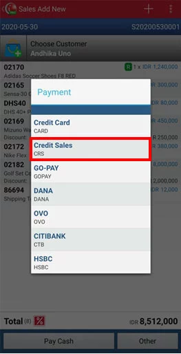 Credit Sales - iREAP Invoice