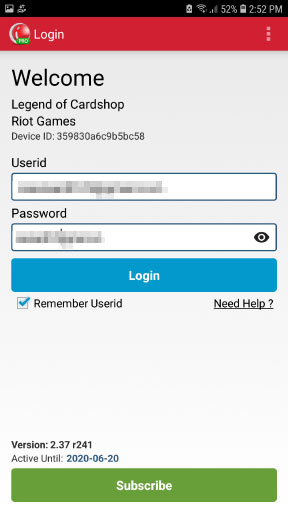 Login Cashier Application iREAP with User Name and Password
