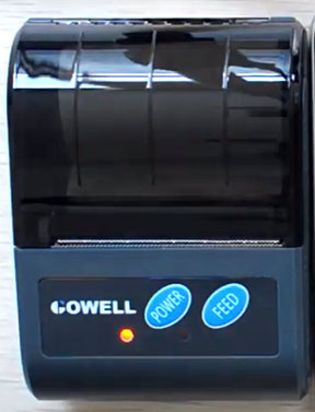 Nyalakan printer Gowell MP 228-N terlebih dahulu