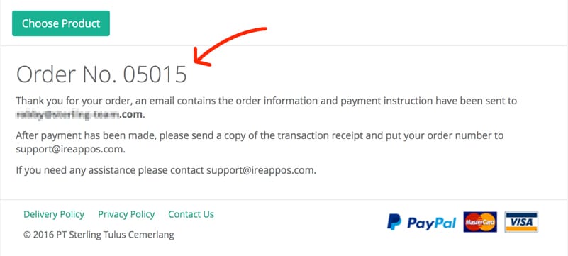 Purchase Voucher iREAP POS Pro - Payment Information