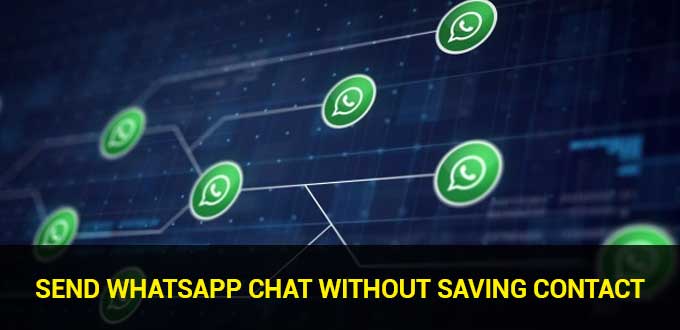 send whatsapp chat without saving contact