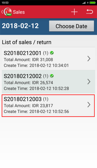 iREAP POS Example If the transaction is made at OFFLINE, no transaction has been sent