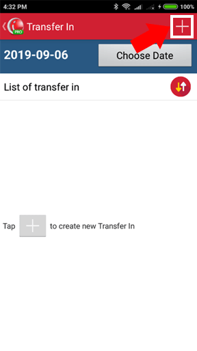 Create Transfer In iREAP POS PRO