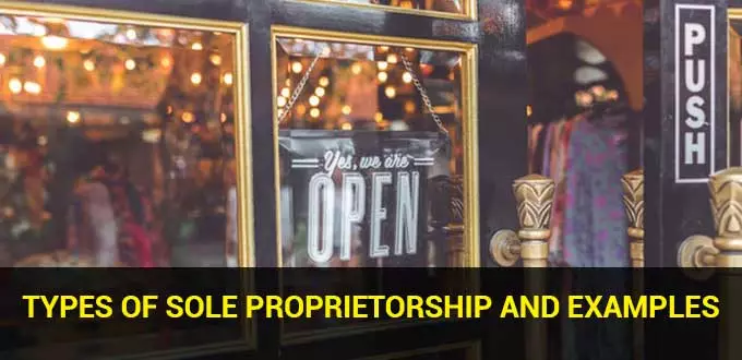 Types of Sole Proprietorship and Examples