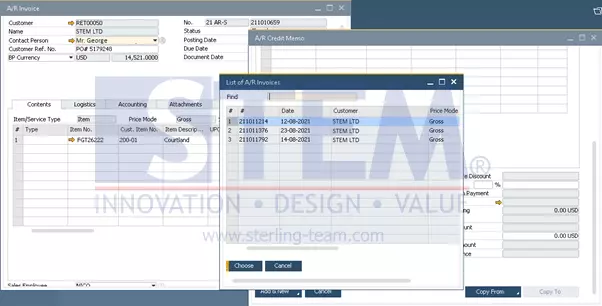 SAP Business One Tips - Credit Memo from Closed (Paid) AR Invoice