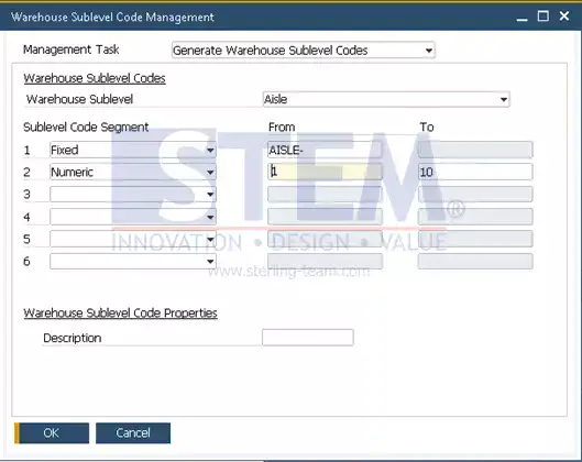 SAP Business One Tips - How to Automatic Generation of Warehouse Sublevels in SAP Business One