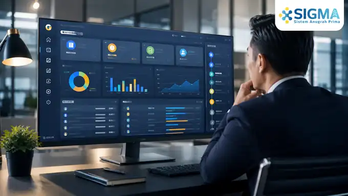 Tampilan dashboard manajemen SAP B1 untuk memantau status approval sales order