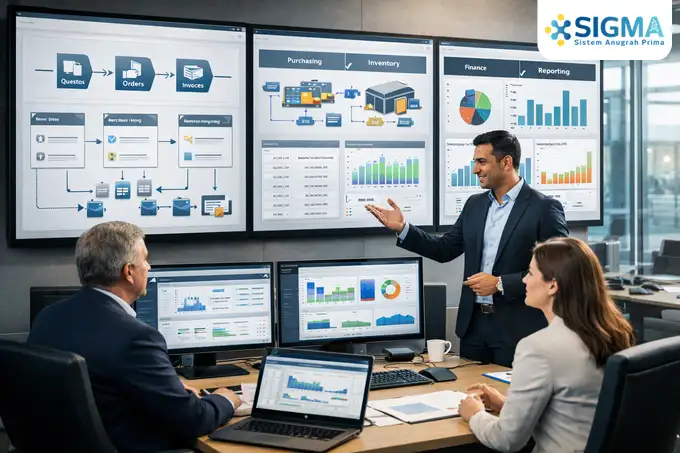 Overview lengkap berbagai modul SAP Business One yang digunakan Perusahaan