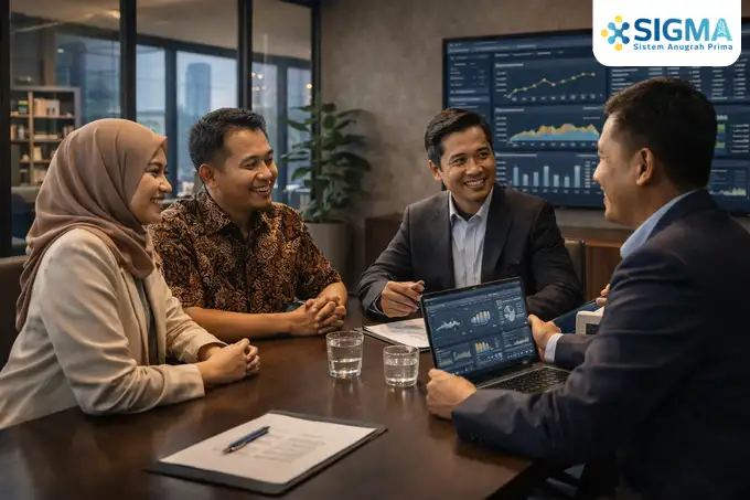 Kordinasi dengan partner SAP Business One untuk Manajemen Bisnis