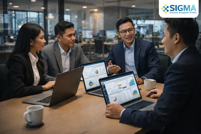 Tim konsultan SAP Business One Indonesia memberikan support dan maintenance sistem ERP